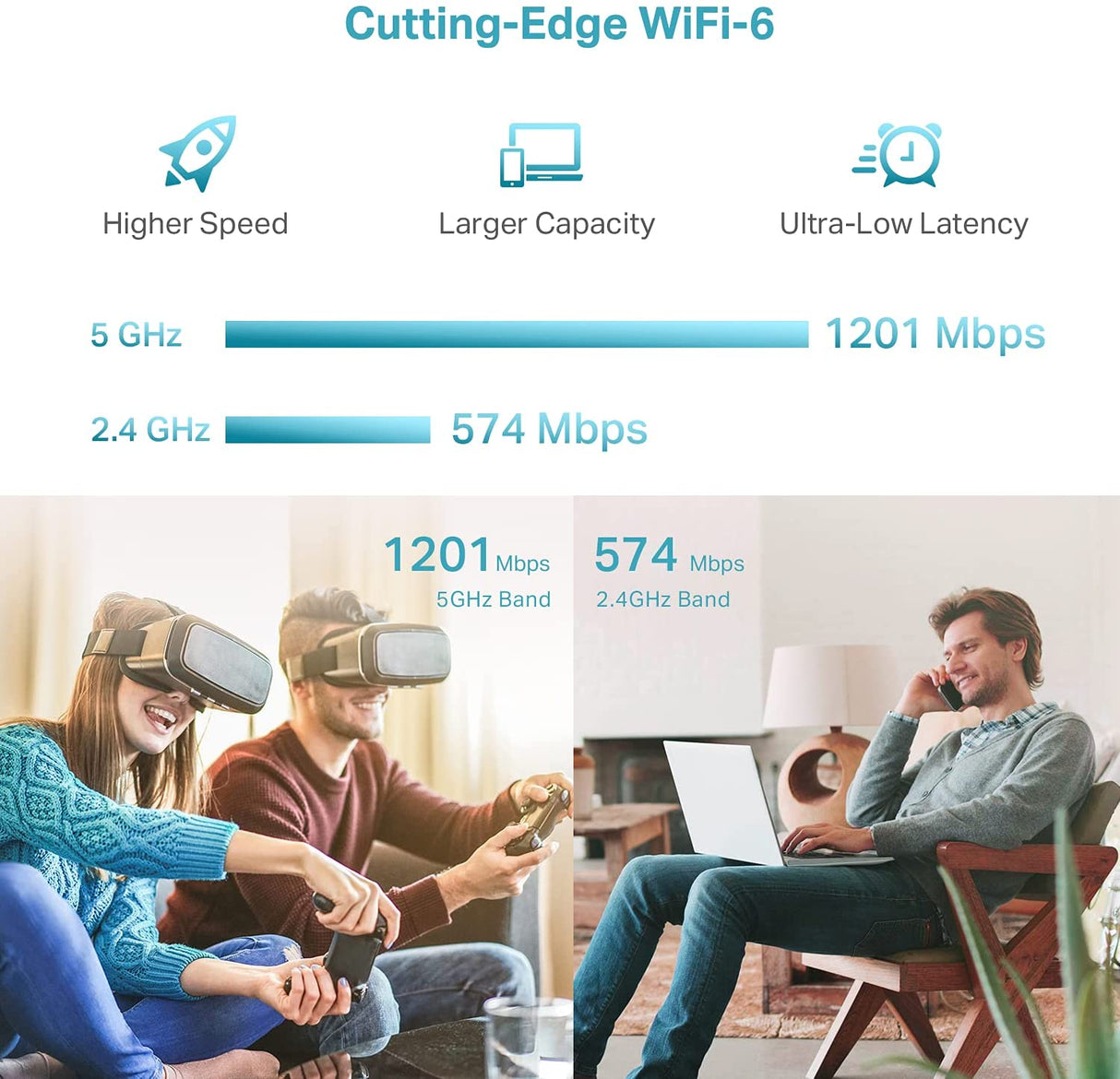 TP-Link AX1800 WiFi 6 Extender(RE605X)-Internet Booster, Covers up to 1500 sq.ft and 30 Devices,Dual Band Repeater up to 1.8Gbps Speed, AP Mode, Gigabit Port