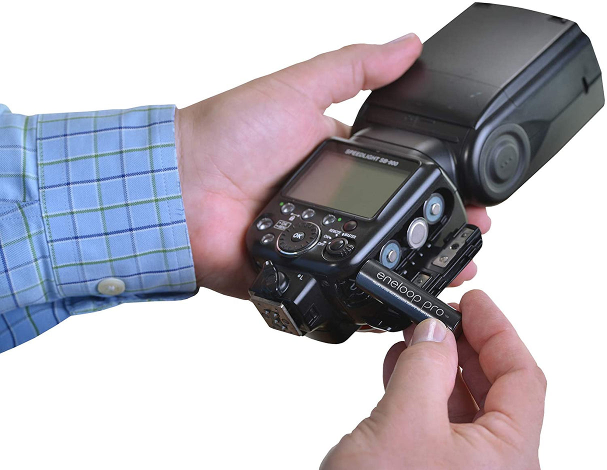 Panasonic BK-3HCCA4BA eneloop pro AA High-Capacity Ni-MH Pre-Charged Rechargeable Batteries, 4-Battery Pack AA 4-Pack Batteries only