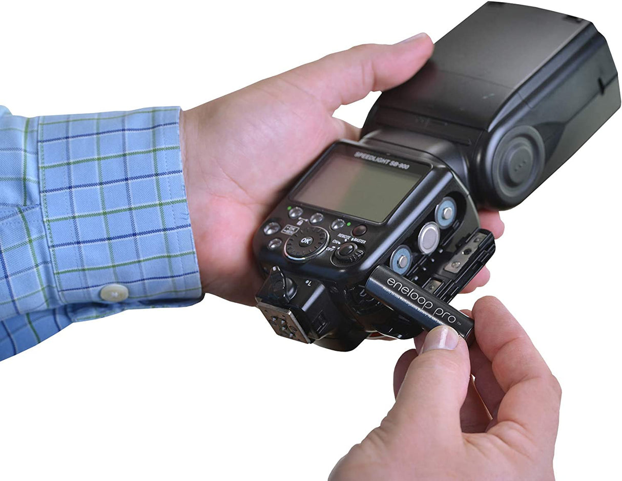 Panasonic K-KJ17KHCA4A 4-Position Charger with AA eneloop PRO Rechargeable Batteries, 4 pk AA 4-Pack w/ Standard Charger