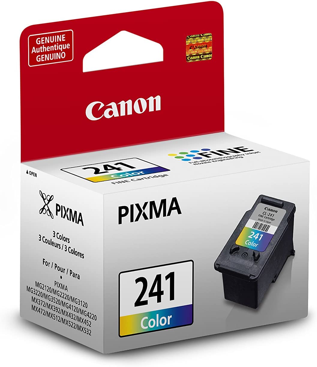 Canon CL-241 Color Ink Cartridge & PG-245 Black Ink Cartridge Compatible to iP2820, MG2420, MG2924, MG2920, MX492, MG3020, MG2525, TS3120, TS302, TS202, TR4520