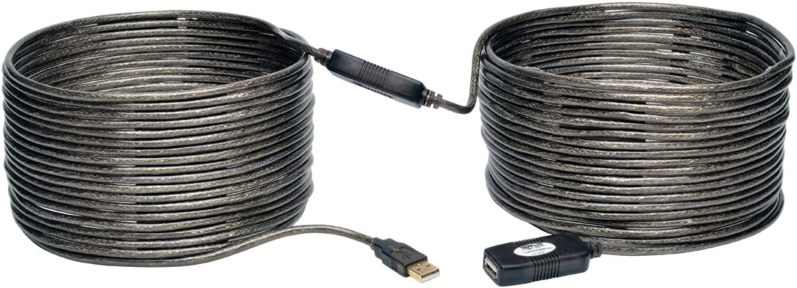 Tripp Lite USB 2.0 Hi-Speed Active Extension Repeater Cable (A M/F) 20 Meter (65-ft.) (U026-20M) 65 feet (20 meters)