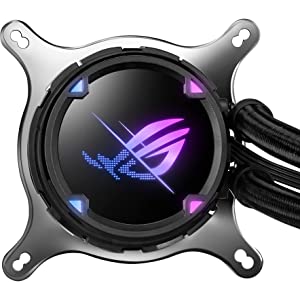 ASUS ROG Strix LC II 240 All-in-one AIO Liquid CPU Cooler 240mm Radiator, Intel LGA1700, 115x/2066 and AMD AM4/TR4 Support,2x120mm 4-pin PWM Fans