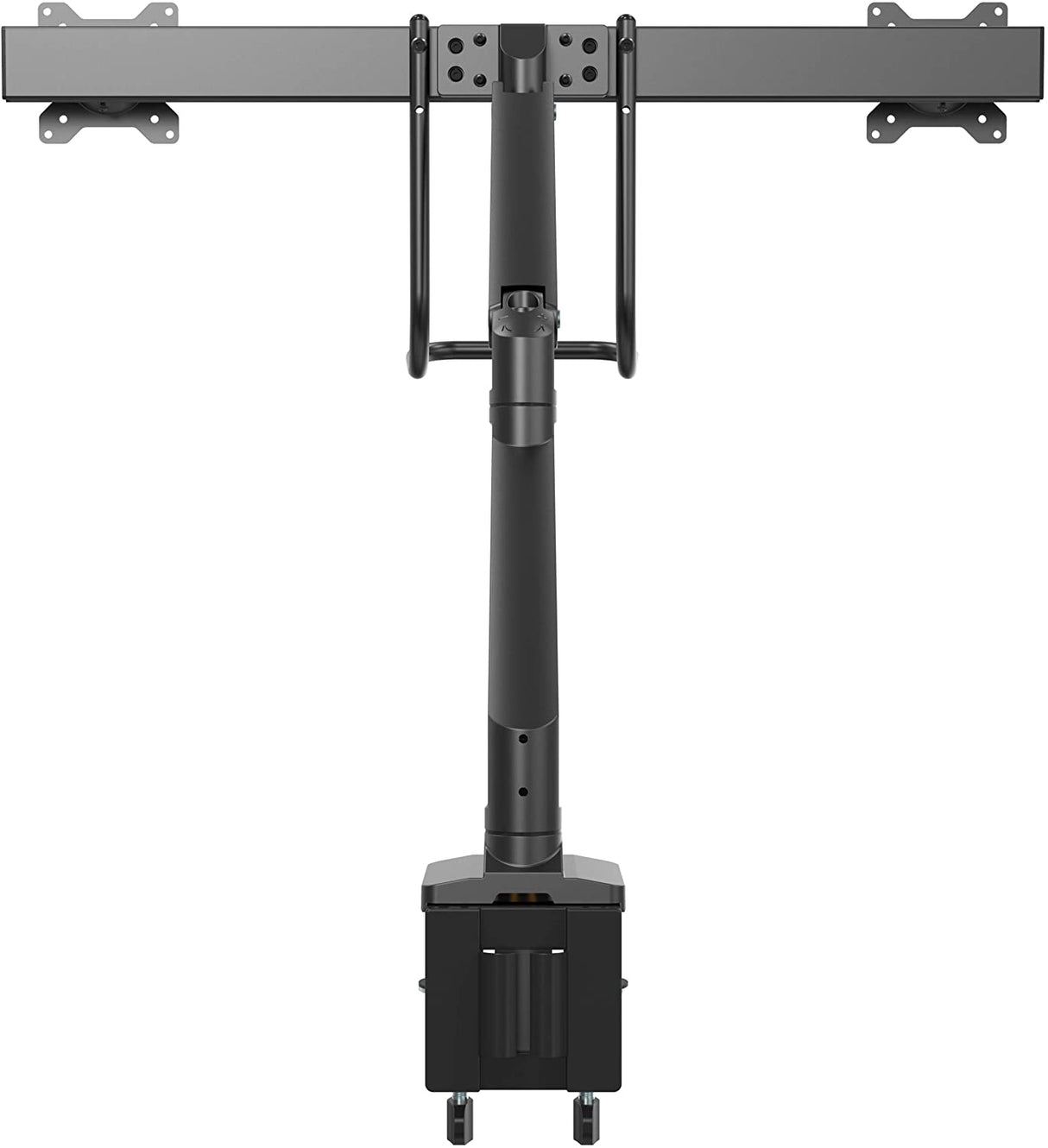 StarTech.com Desk Mount Dual Monitor Arm with USB & Audio - Slim Full Motion Adjustable Dual Monitor VESA Mount for up to 32" Displays - Ergonomic Articulating - C-Clamp/Grommet (ARMSLIMDUAL2USB3)