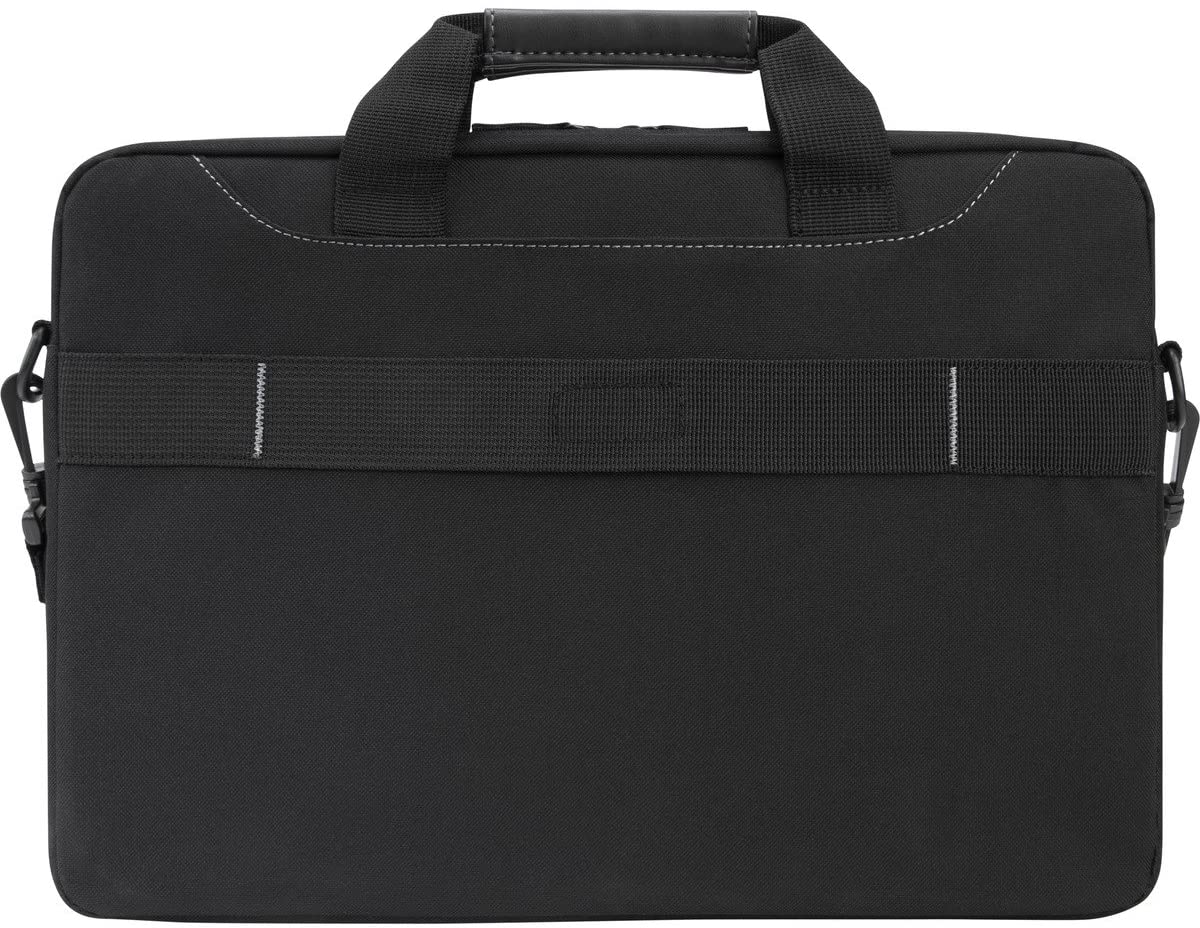 Targus Professional Business Casual Slipcase, Laptop Shoulder Bag for Macbook/Notebook with Quick-Access Compartment, Trolley Strap, Protective Sleeve Shoulder Strap for 15.6-Inch Laptop, Black (TSS898)
