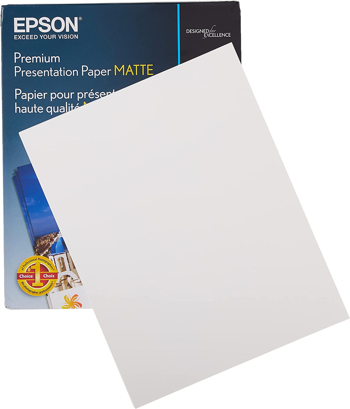 Epson Heavyweight 8.5x11 Matte Paper, 50 Sheets (S041257),