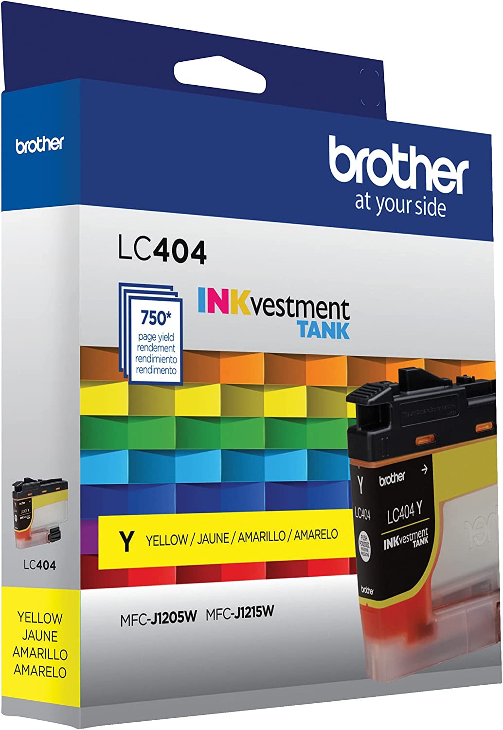 Brother Genuine LC404Y Yellow INKvestment Tank Ink Cartridge