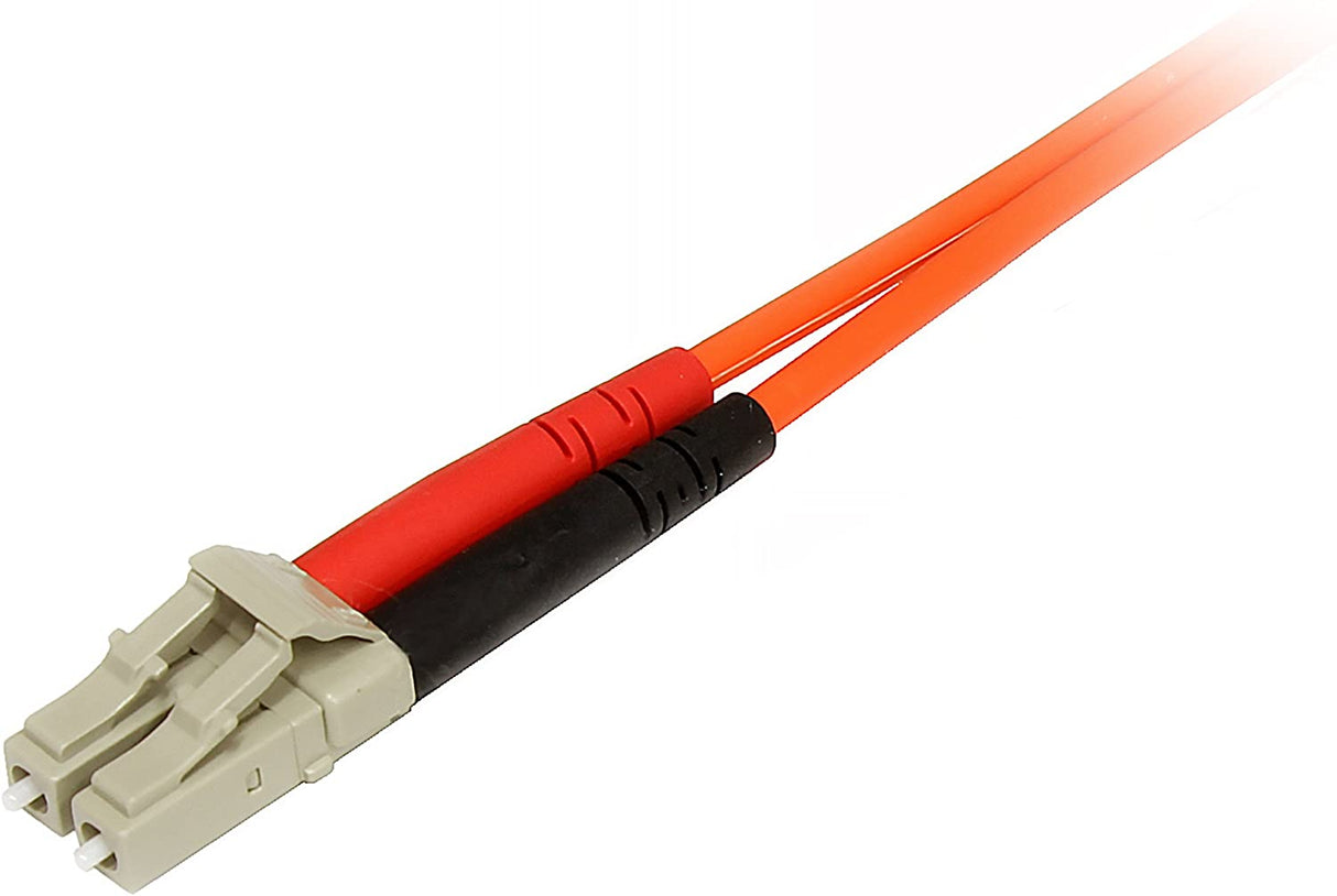 StarTech.com 2m Fiber Optic Cable - Multimode Duplex 62.5/125 - LSZH - LC/SC - OM1 - LC to SC Fiber Patch Cable (FIBLCSC2) Orange 6.6 ft / 2 m LC to SC Multimode Duplex 62.5/125
