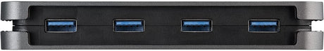 StarTech.com 4 Port USB 3.0 Hub - USB-A to 4X USB-A - SuperSpeed 5Gbps Portable USB 3.1 Gen 1 Type-A Hub - USB Bus Powered - Laptop/Desktop USB Hub with Long Cable 11" & Cable Management (HB30AM4AB)