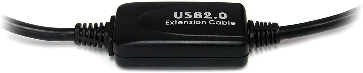 StarTech.com 9 m / 30 ft Active USB A to B Cable - M/M - Black USB 2.0 A to B Cord - Printer Cable - Extension USB Cable (USB2HAB30AC) 30 ft / 9m