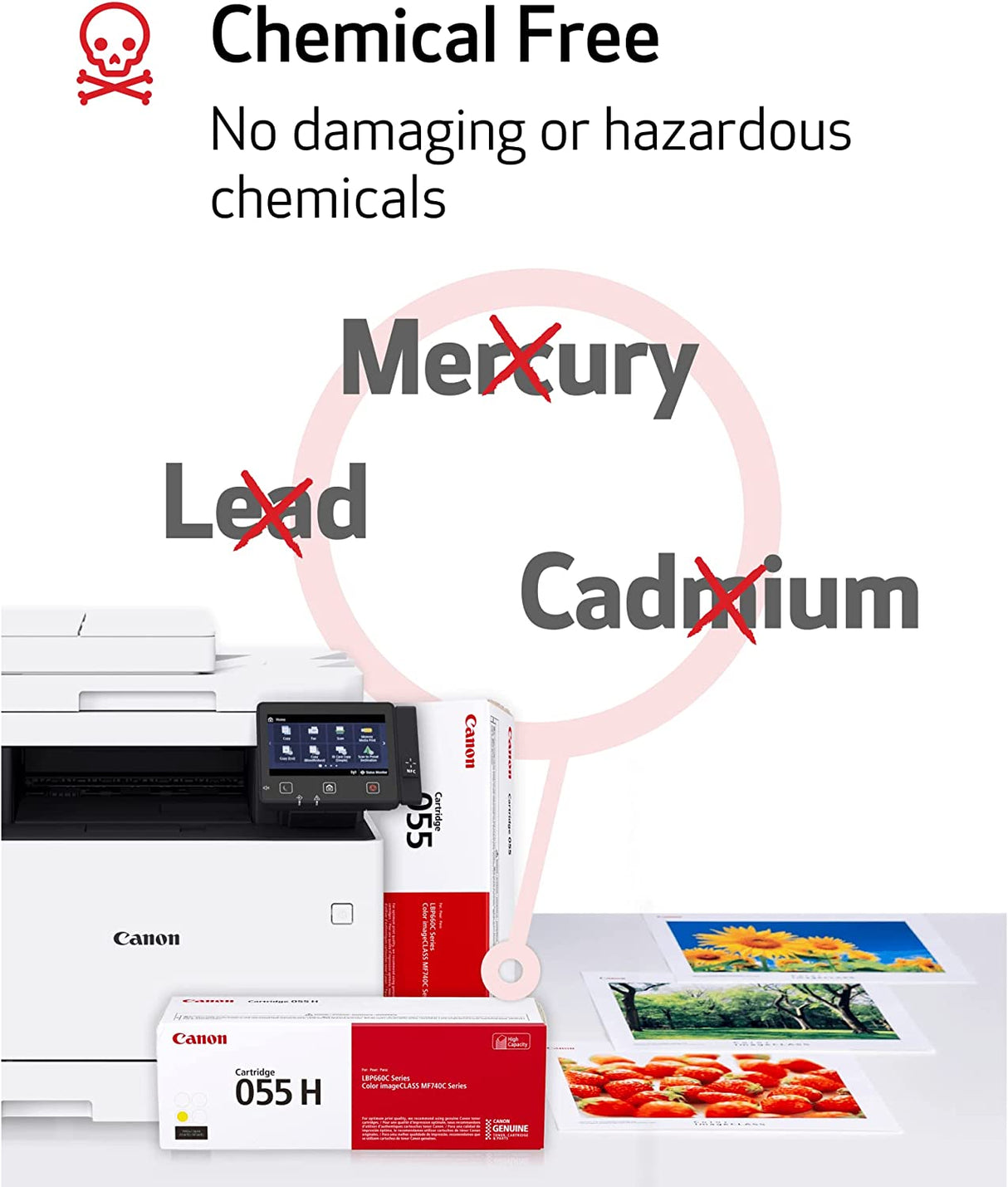 Canon® 055 Yellow Toner Cartridge, 3013C001 Yellow Standard