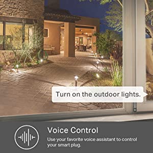 Kasa Smart Outdoor Smart Plug KP400, Smart Home Wi-Fi Outlet with 2 Sockets, Works with Alexa, Google Home &IFTTT, No Hub Required, Sunset & Sunrise Offset 2-Socket Old Version