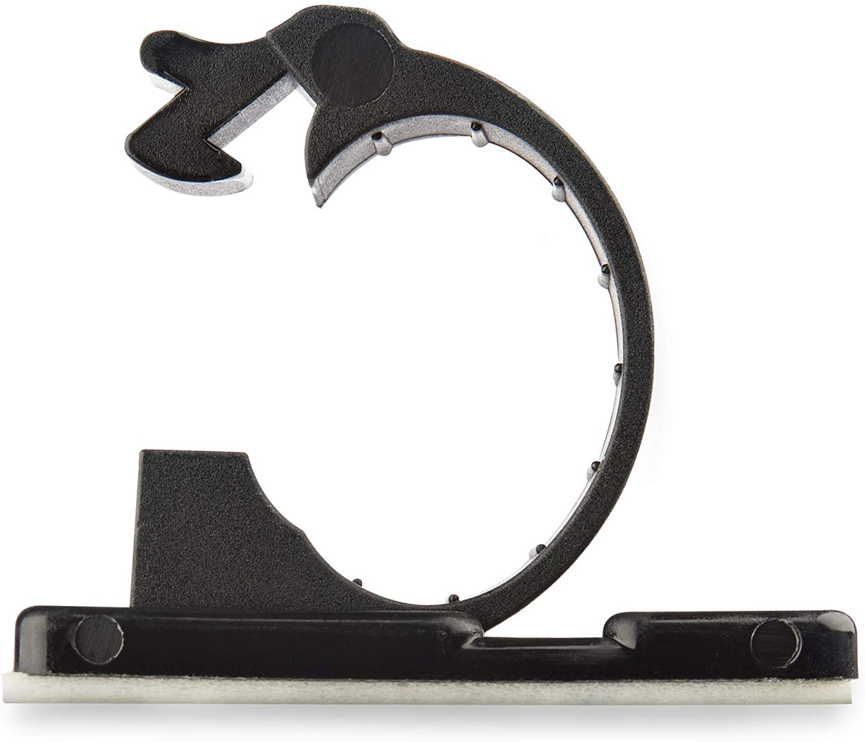 StarTech.com 100 Adhesive Cable Management Clips Black - Network/Ethernet/Office Desk/Computer Cord Organizer - Sticky Cable/Wire Holders - Nylon Self Adhesive Clamp UL/94V-2 Fire Rated (CBMCC2) Medium | 0.47 in. (12 mm) max. diameter