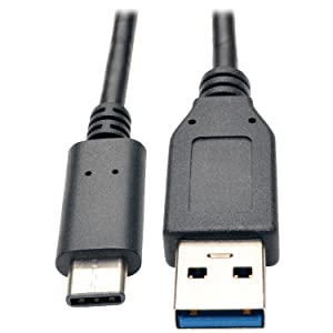 Tripp Lite 3ft USB 3.1 Gen 1.5 Adapter USB-C to USB Type A M/M 5 Gbps, Black (U428-003) 3 ft. USB 3.1 Gen 1 Cable (M/M)