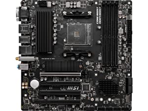 MSI PRO B550M-VC WiFi ProSeries Motherboard (AMD AM4, DDR4, PCIe 4.0, SATA 6Gb/s, M.2, USB 3.2 Gen 2, HDMI/DP, Wi-Fi, mATX)