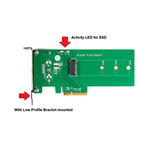 Vantec M.2 NVMe SSD PCIe x4 Adapter (UGT-M2PC100) 1x M.2 NVMe