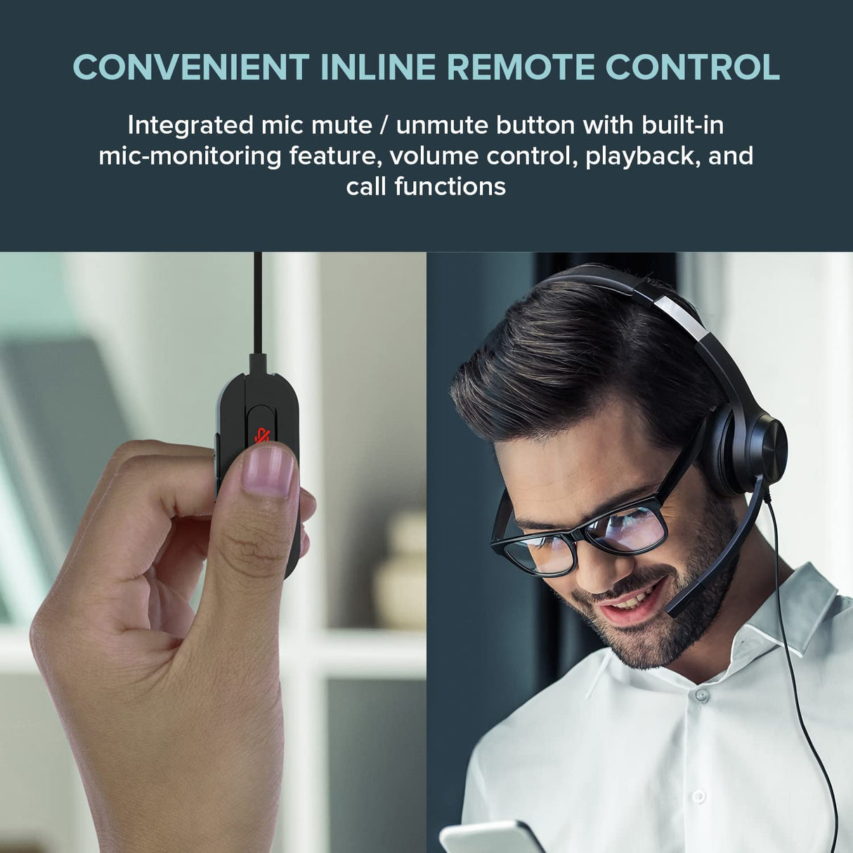 Creative Chat USB On-Ear Headset with Swivel-to-Mute Noise-Cancelling Boom Mic, Mic-Monitoring, SmartComms Kit, Playback and Calls Control for PC, Mac, Consoles USB-C Headset