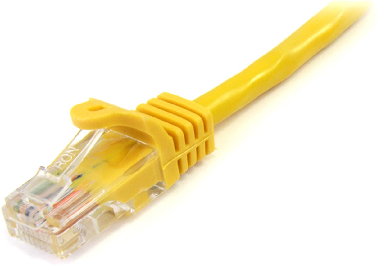 StarTech.com Cat5e Patch Cable with Snagless RJ45 Connectors - 3 ft, Yellow (45PATCH3YL) 3 ft / 1m Yellow