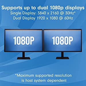 VisionTek VT350 Portable USB-C Docking Station with Power Passthrough
