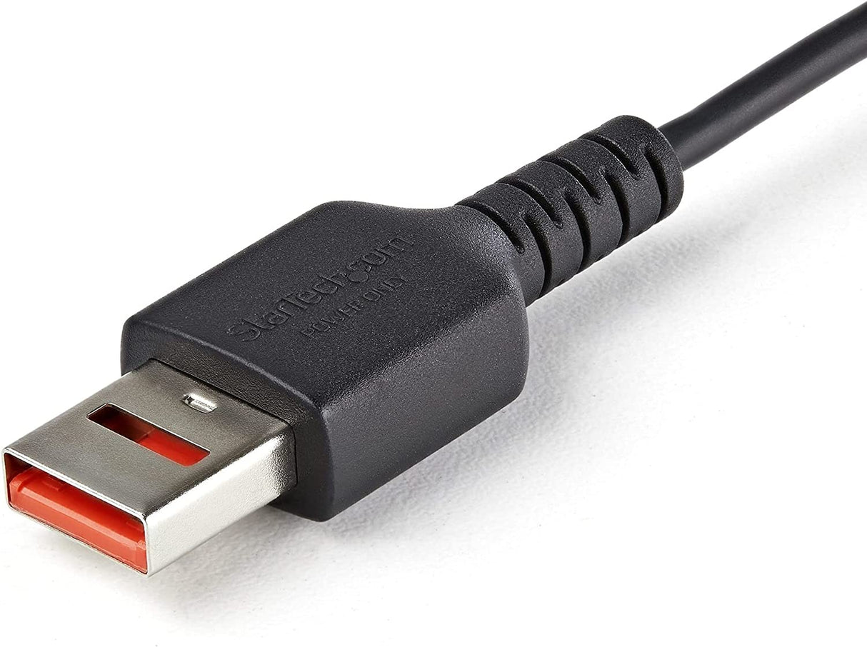 StarTech.com 3ft (1m) Secure Charging Cable USB-A to USB-C Data Blocker Charge-Only Cable No-Data Power-Only Charger Cable for Phone/Tablet Data Blocking USB Protector Adapter Cable (USBSCHAC1M) USB to USB C