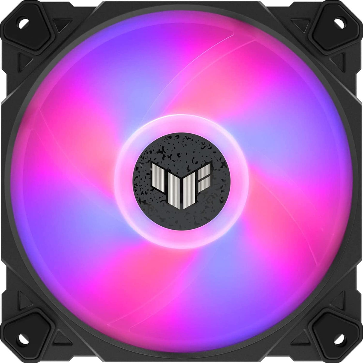 ASUS TUF Gaming TF120 ARGB Chassis Fan 3-Pin Customizable LEDs Blade, Advanced Fluid Dynamic Bearing, 120mm PWM Control, Anti-vibration Pads, Double-layer LED Array for Computer Case & Liquid Radiator