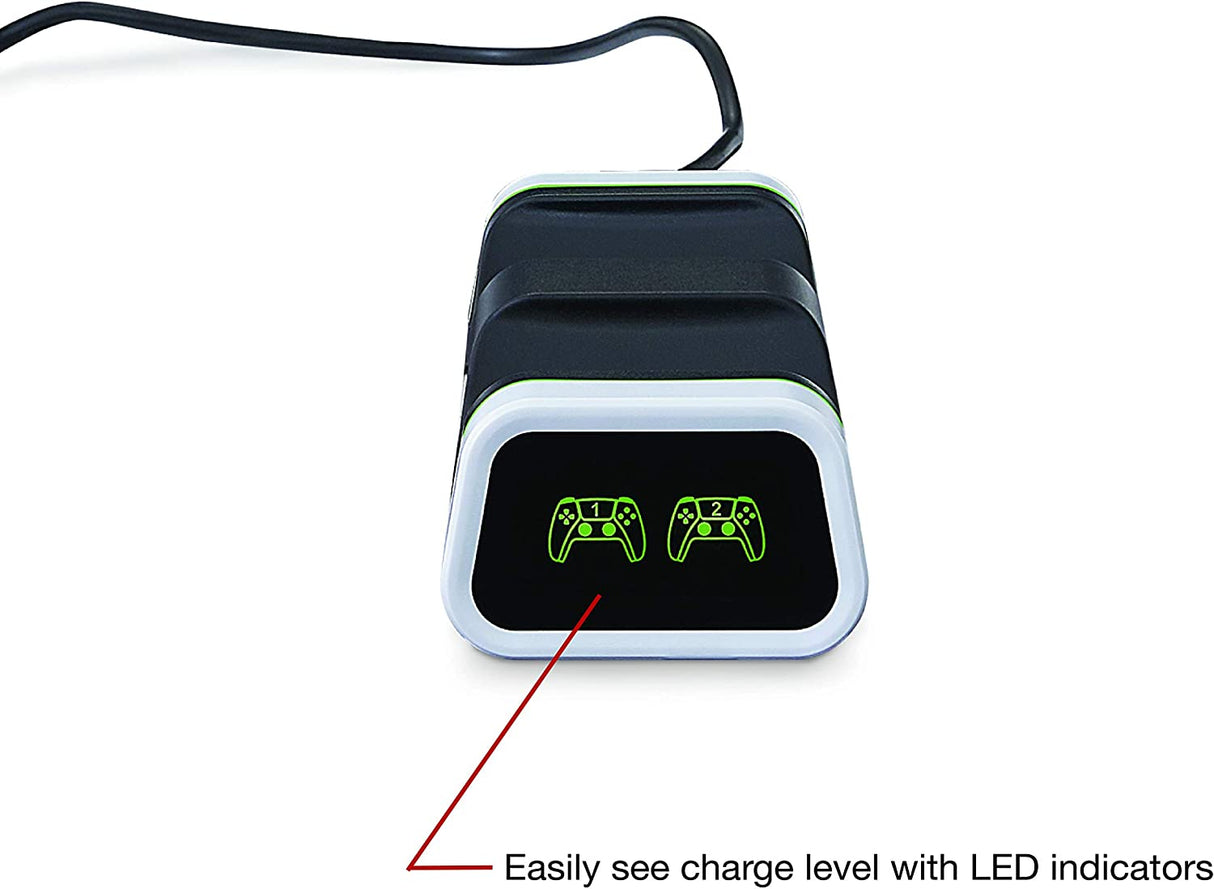 Verbatim Dual Charging Stand for use with Playstation 5 DualSense Wireless Controller 70725