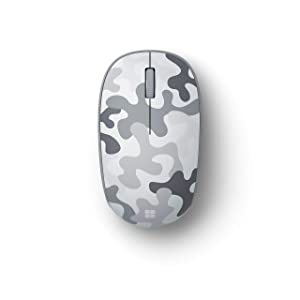 Microsoft Bluetooth Mouse - Arctic Camo. Compact, Comfortable Design, Right/Left Hand Use, 3-Buttons, Wireless Bluetooth Mouse for PC/Laptop/Desktop, Works with for Mac/Windows Computers