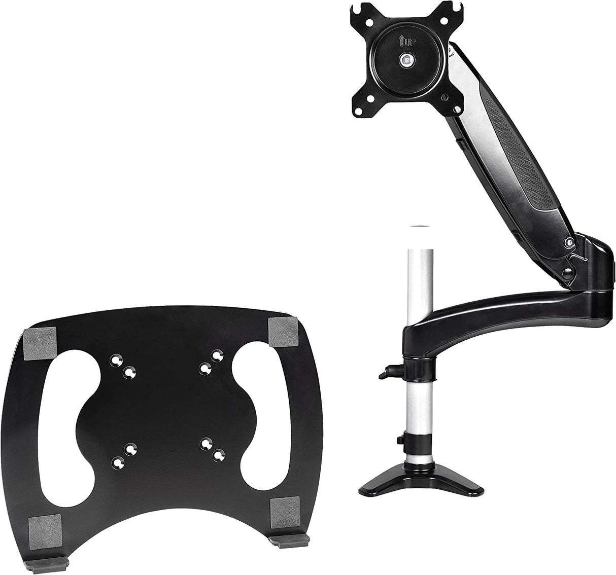 StarTech.com Desk Mount Laptop Arm - Full Motion Articulating Arm for Laptop or Single 34" Monitor - VESA Mount Laptop Tray Bracket - Ergonomic Adjustable Notebook Stand - Desk-Clamp (ARMUNONB1) Black Full-Motion Arm - Monitor/Laptop
