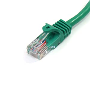 StarTech.com 6 ft. (1.8 m) Cat5e Ethernet Cable - Power Over Ethernet - Snagless - Green - Ethernet Network Cable (45PATCH6GN) 6 ft / 2m Green