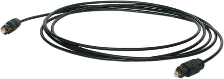 StarTech.com 6 ft. (1.8 m) Digital Optical Audio Cable - Toslink Digital Optical SPDIF - Ultra-Thin - Male/Male - Optical Audio Cable (THINTOS6) Black 6 ft / 2m Toslink Cable