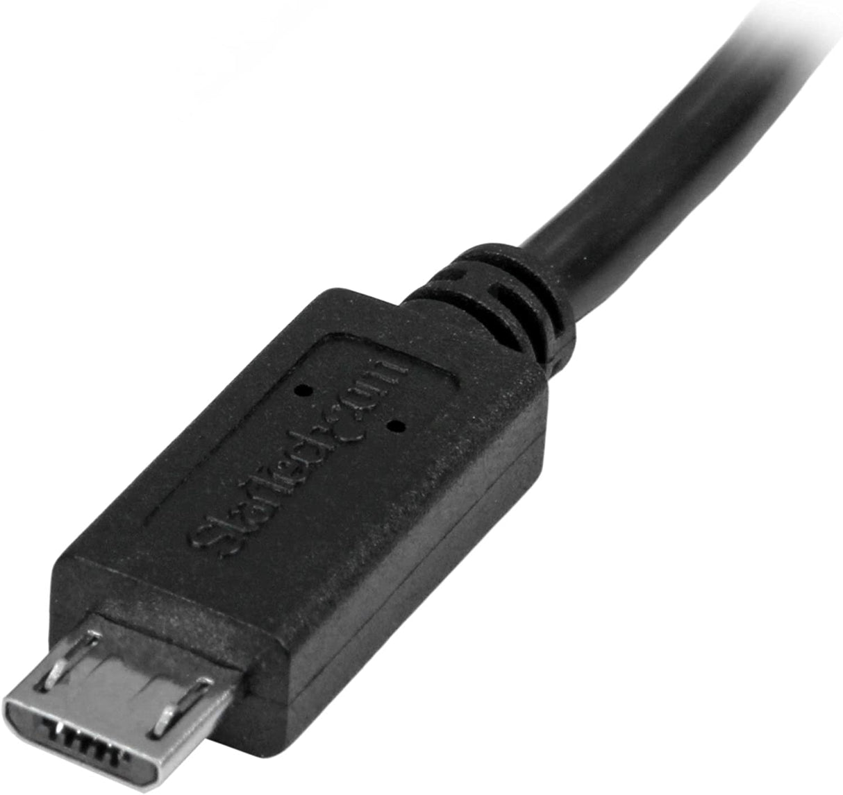 StarTech.com 0.5m 20in Micro-USB Extension Cable - M/F - Micro USB Male to Micro USB Female Cable (USBUBEXT50CM), Black