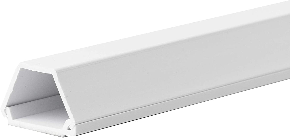 StarTech.com 6 ft 2 Piece Cable Raceway Duct - White 0.7in x 0.6in 6 ft / 2m Single
