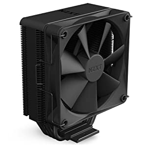 NZXT T120 RGB CPU Air Cooler - RC-TN120-B1 - RGB CPU Liquid Cooler - Conductive Copper Pipes - Fluid Dynamic Bearings - AMD and Intel Compatibility - Black T120 RGB Black