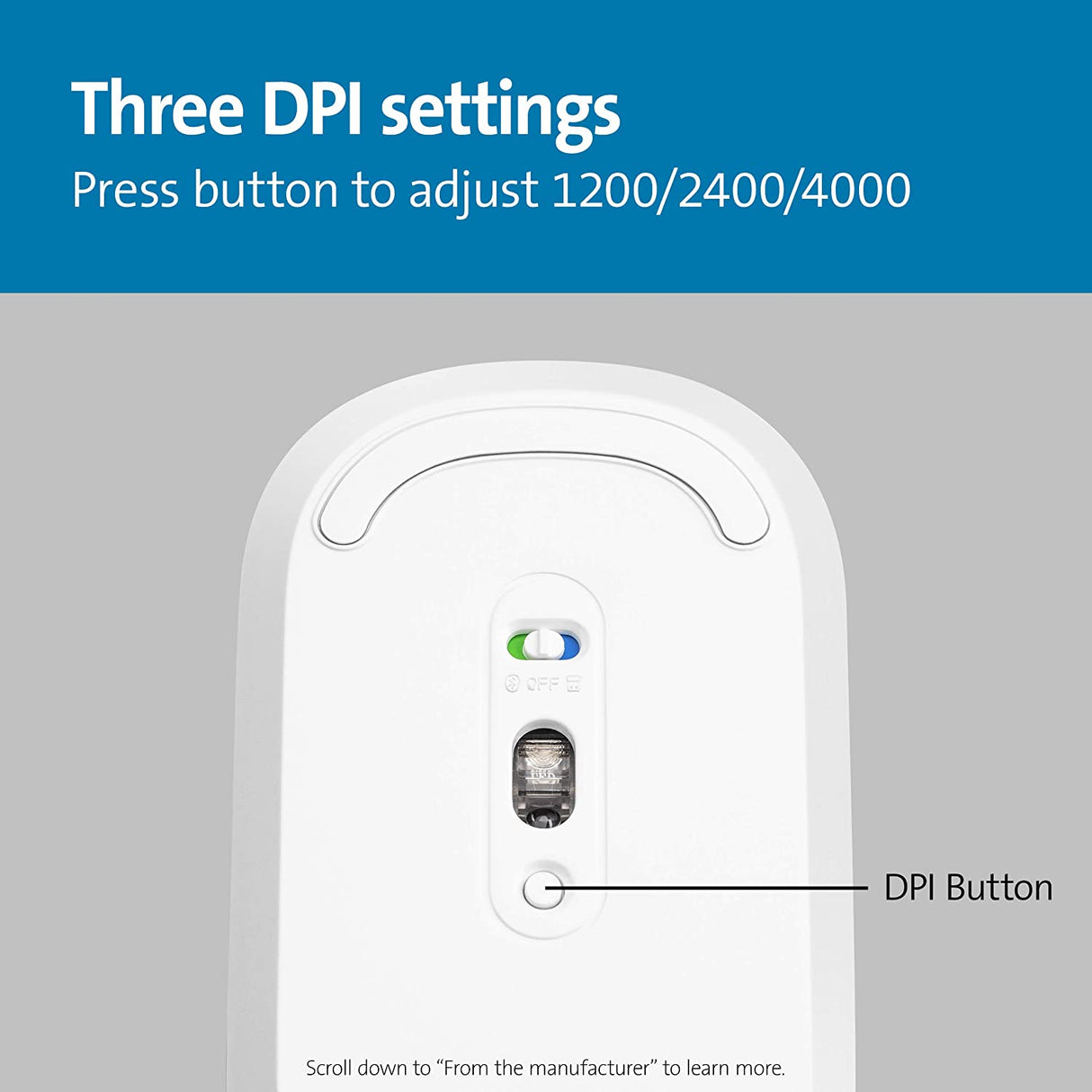 Kensington SureTrack™ Dual Wireless Mouse- White (K75353WW)