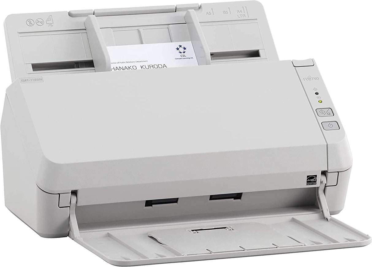 Fujitsu SP-1120N Price Performing, Network Enabled Color Duplex Document Scanner with Auto Document Feeder (ADF) SP-1120N Network Scanner (20 ppm)
