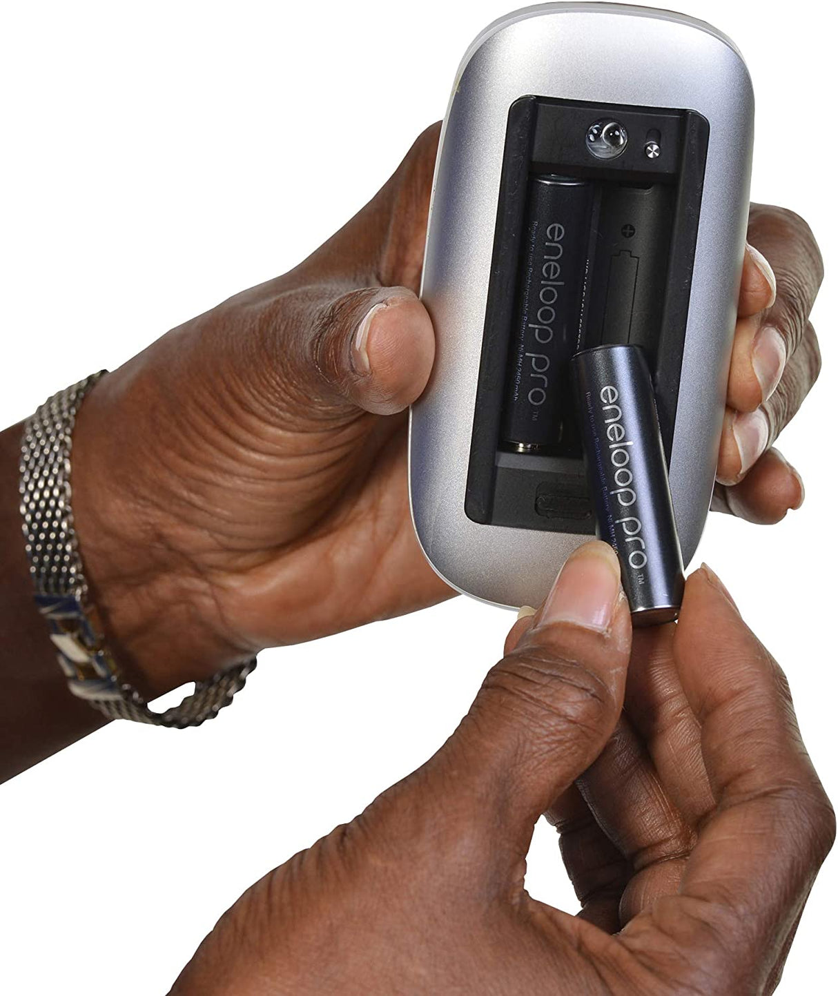 Panasonic BK-3HCCA4BA eneloop pro AA High-Capacity Ni-MH Pre-Charged Rechargeable Batteries, 4-Battery Pack AA 4-Pack Batteries only