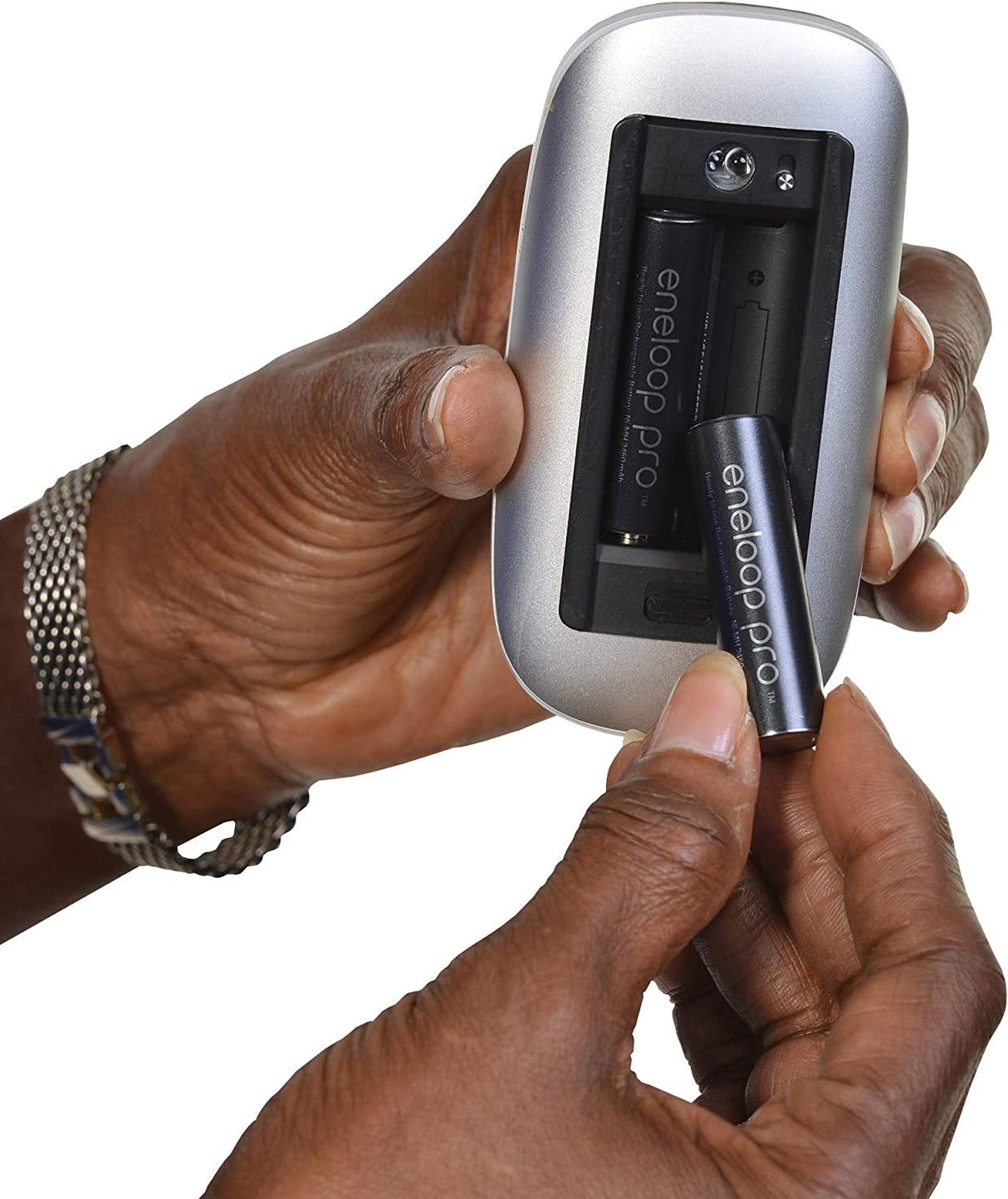 Panasonic K-KJ17KHCA4A 4-Position Charger with AA eneloop PRO Rechargeable Batteries, 4 pk AA 4-Pack w/ Standard Charger