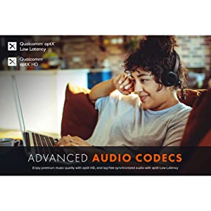 Creative Sound Blaster JAM V2 On-Ear Lightweight Bluetooth 5.0 Wireless Headphones with USB-C, aptX Low Latency, aptX HD, Multipoint Connectivity, Voice Detection and Noise Reduction, 22 Hours Battery Life Bluetooth 5.0 USB-C