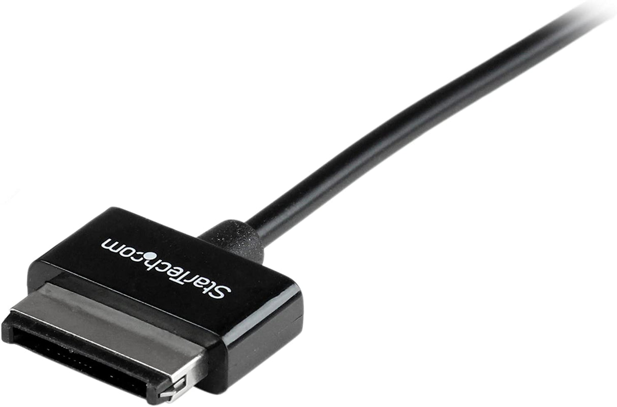 StarTech.com 3m Dock Connector to USB Cable for ASUS® Transformer Pad and Eee Pad Transformer (TF101, etc.) / Slider - Data / Charge Cable (USB2ASDC3M),Black,10 ft / 3m Asus Dock Connector 10 ft / 3m