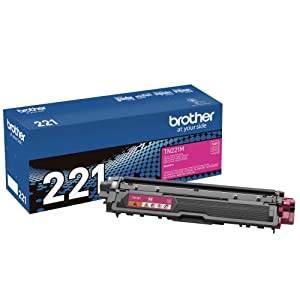 Brother TN-221M DCP-9015 9020 HL-3140 3150 3170 3180 MFC-9130 9140 9330 9340 Toner Cartridge (Magenta) in Retail Packaging Magenta 1 Pack Toner Set
