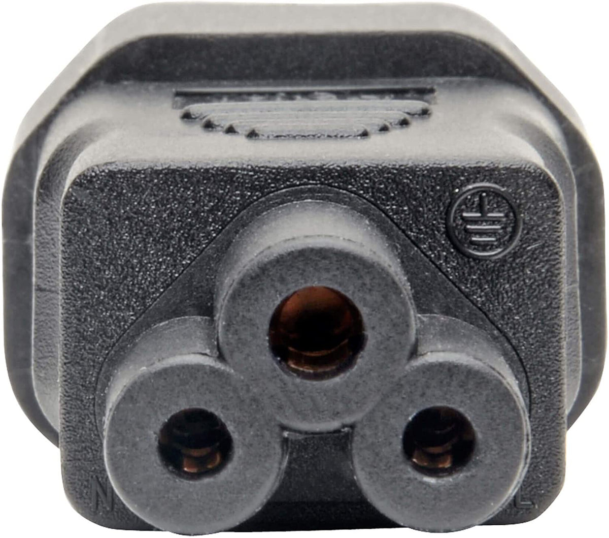 Tripp Lite Power Cord Adapter (C14 to C5 Adapter), 10A, 250V, Black, (P014-000)