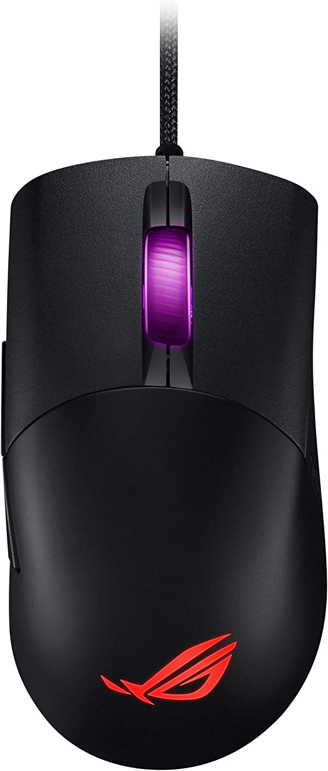 ASUS ROG Keris Ultra Lightweight Wired Gaming Mouse | Tuned ROG 16,000 DPI Sensor, Hot-Swappable Switches, PBT L/R Keys, Swappable Side Buttons, ROG Omni Mouse Feet, ROG Paracord & Aura Sync RGB Ultra Light-Weight