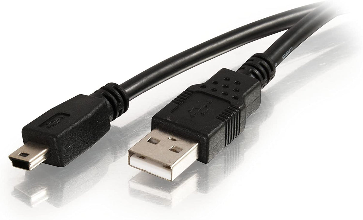 C2g/ cables to go C2G USB Cable, Mini USB Cable, USB 2.0 Cable, USB A to B Cable, 6.56 Feet (2 Meters), Black, Cables to Go 27005 Black 6.6 Feet USB A to Mini B Male