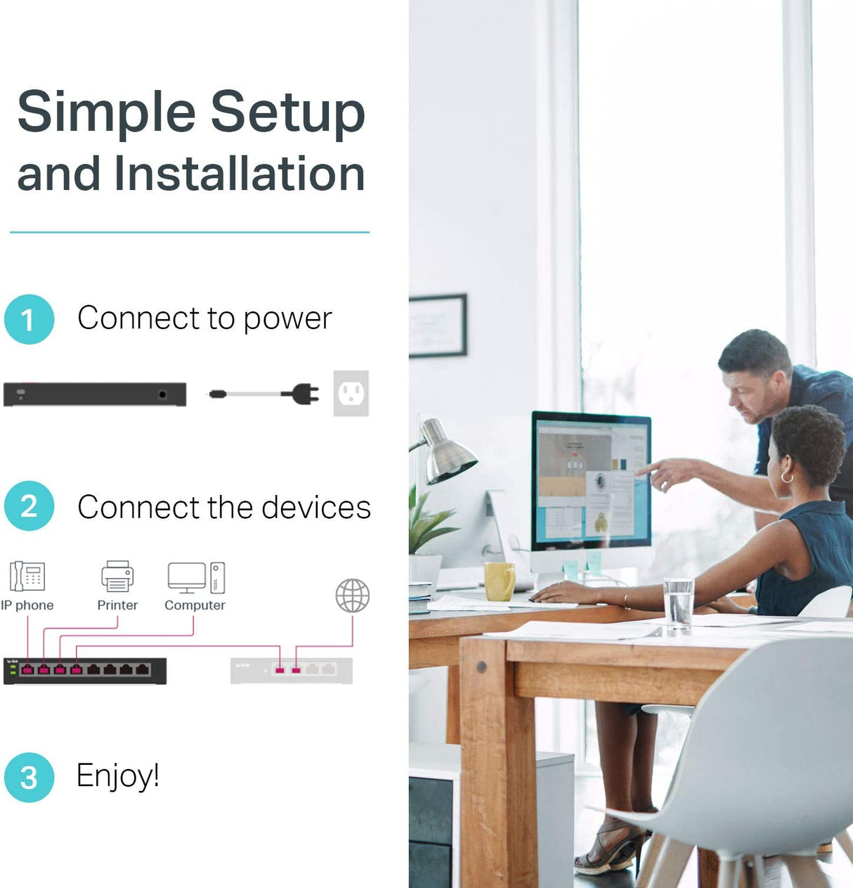 TP-Link TL-SG1008MP V2 | 8 Port Gigabit PoE Switch | 8 PoE+ Ports @153W | Rackmount | Plug & Play | Sturdy Metal | Shielded Ports | Limited Lifetime Protection | Overload Protection w/ Port Priority 8 Port PoE+