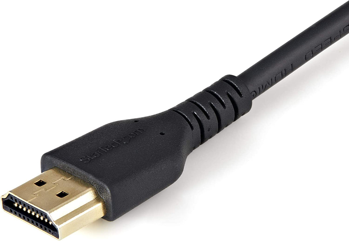 StarTech.com 2m(6ft) HDMI Cable with Locking Screw - 4K 60Hz HDR - High Speed HDMI 2.0 Monitor Cable with Locking Screw Connector for Secure Connection - HDMI Cable with Ethernet - M/M (HDMM2MLS) 2M (6.6 Feet)