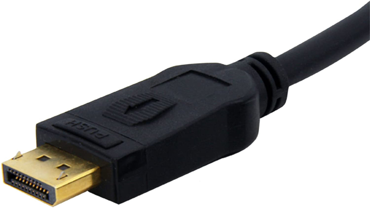 StarTech.com 6 ft DisplayPort Video Extension Cable - M/F - 6ft DP Cable - 6ft DisplayPort Cable (DPEXT6L),Black