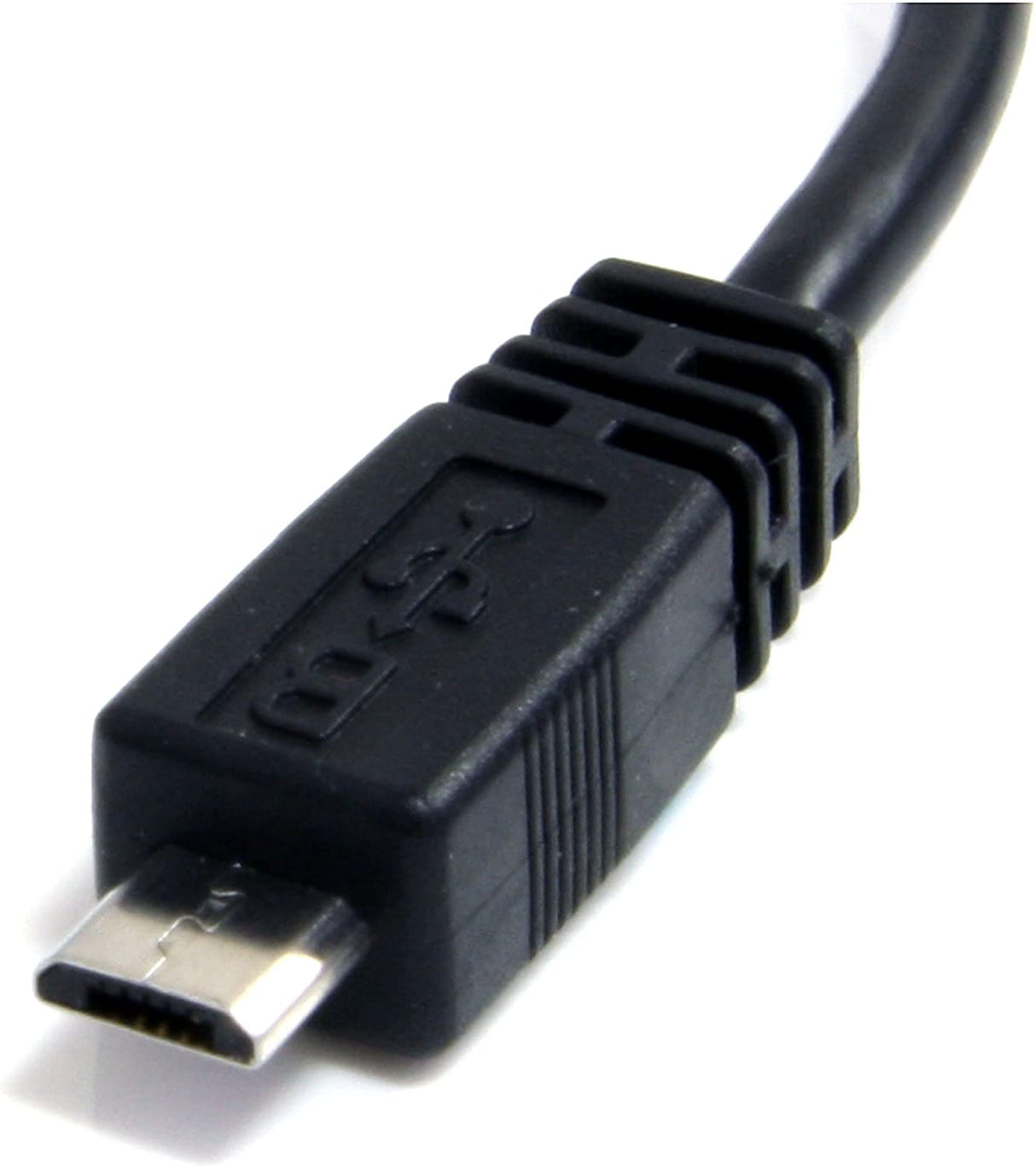 StarTech.com 6in Micro USB Cable - A to Micro B - USB to Micro B - USB 2.0 A Male to USB 2.0 Micro-B Male - 6-inches - Black (UUSBHAUB6IN) 6in / 15cm Straight