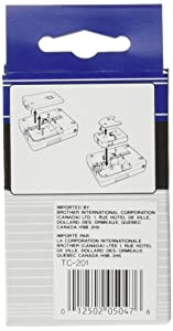 Brother 12mm Black on White Laminated Tapes
