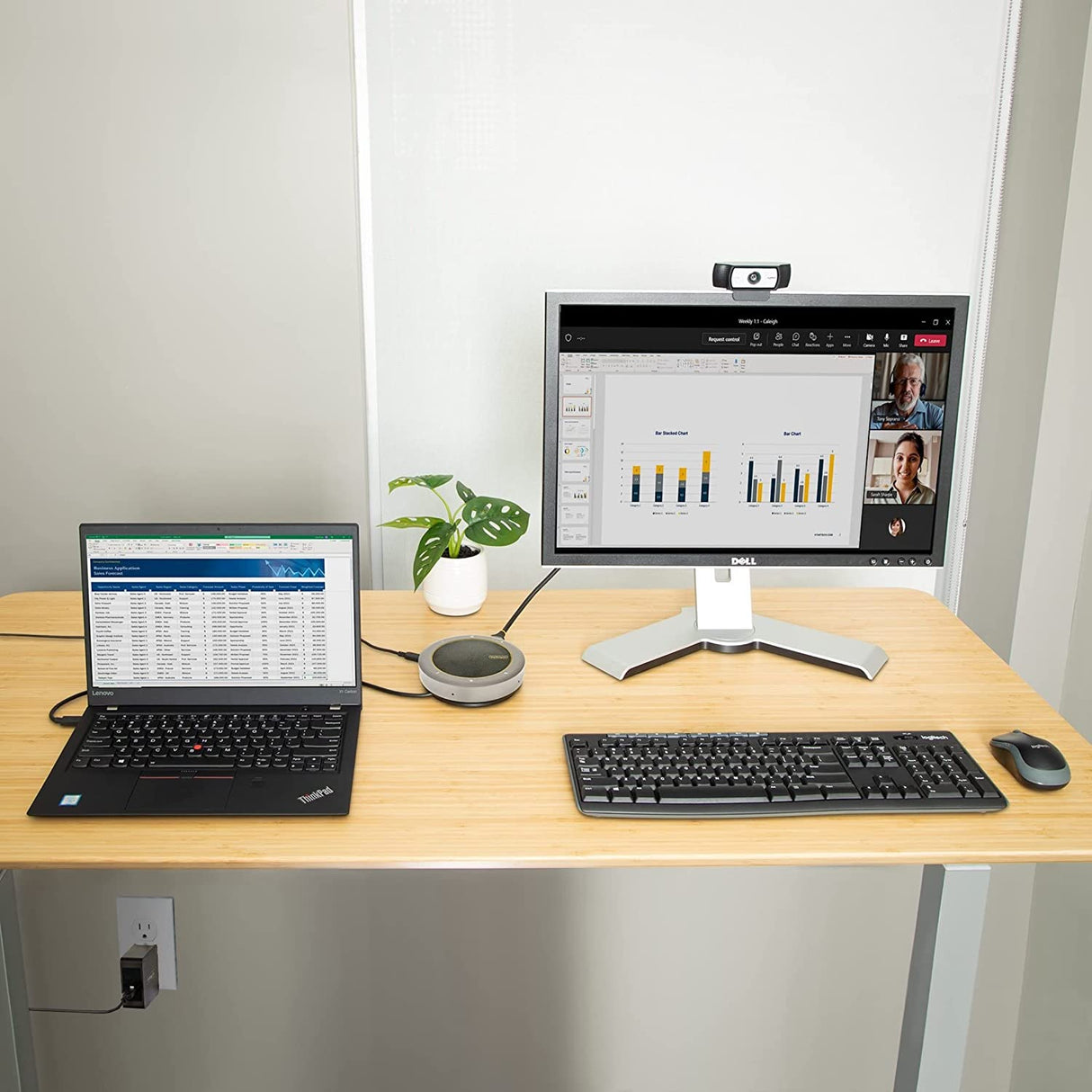 StarTech.com USB-C Conference Speaker Mini Dock, Portable Boardroom Speaker and Multiport Adapter, USB-C to VGA/4K HDMI, 2X USB-A Hub, Mic/Speaker, Teams/Zoom/Softphone Speakerphone (DKTBRSPMPD)