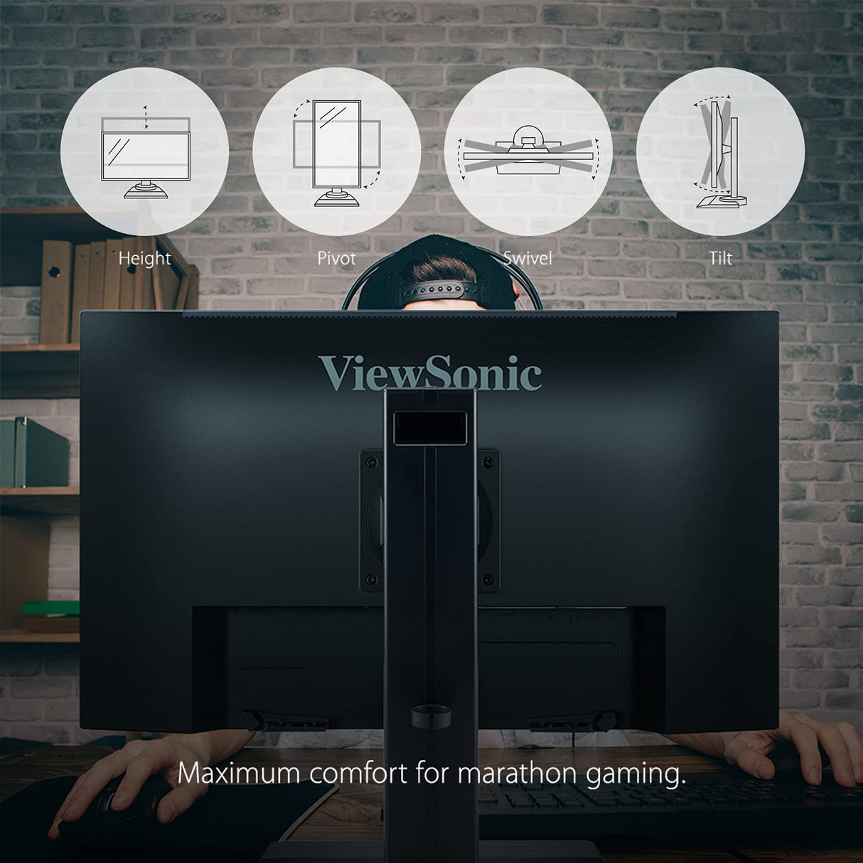 ViewSonic OMNI XG2431 24 Inch 1080p 1ms 240Hz Gaming Monitor with AMD FreeSync Premium, Advanced Ergonomics, Eye Care, HDMI and DisplayPort for Esports 24-Inch 1080p 240Hz