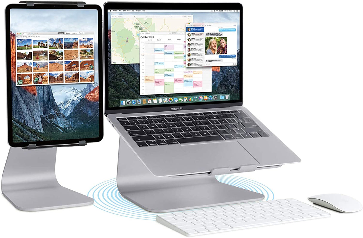 Rain Design mStand360 Laptop Stand with Swivel Base, Space Gray (10074) mStand360 Space Gray